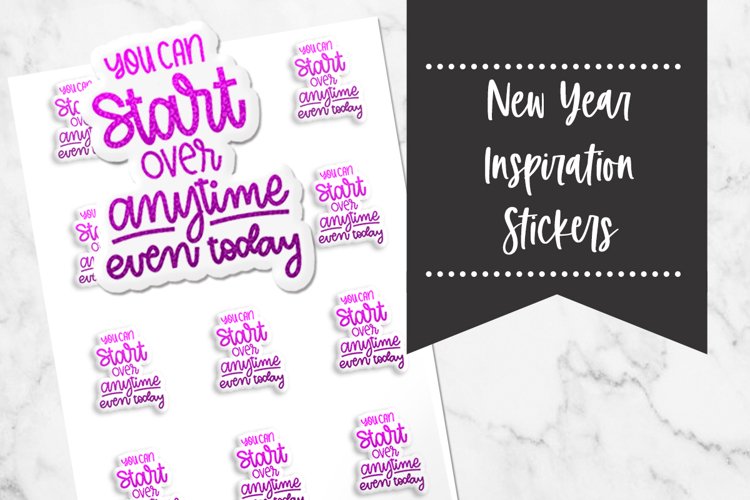 Start Over Now Stickers example image 1