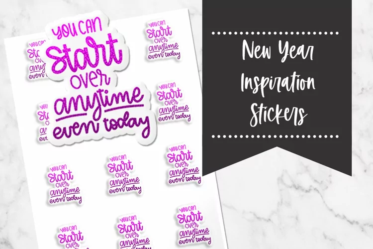 Start Over Now Stickers