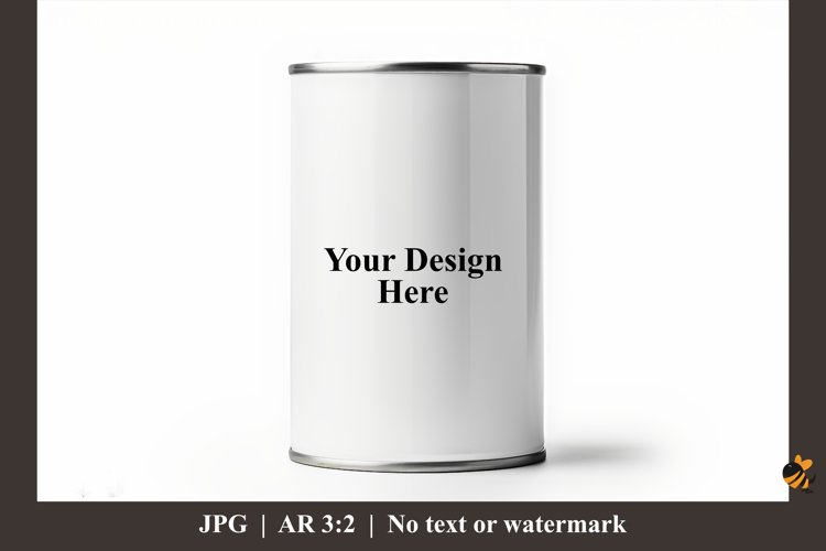 White Can Mockup Design Illustration 2 example image 1