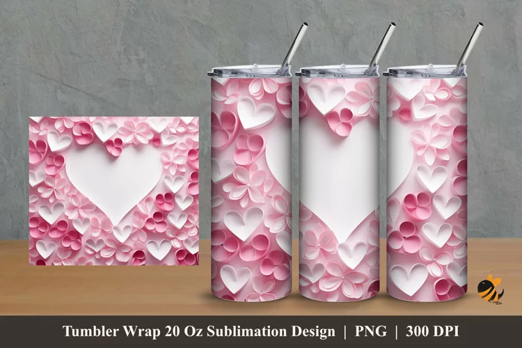 Love Sign Tumbler Wrap Sublimation Design 2