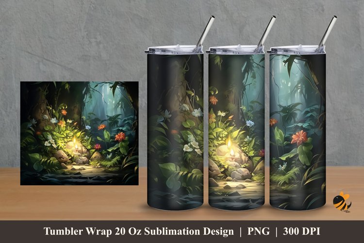 Dim Light Tumbler Wrap Sublimation Design 2