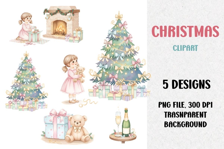 Christmas Bundle, Clipart, PNG