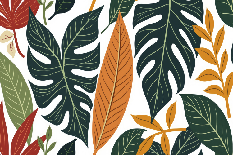 Tropical Leaves Background