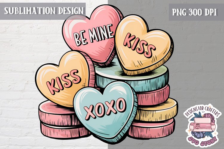 Valentine Quote Symbol Love Sublimation Design PNG Heart