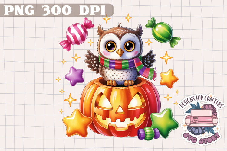 Cute Halloween Animal Autumn Sublimation design Fall KIds