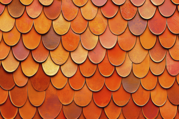 Orange Roof Tile Texture Background Wallpaper
