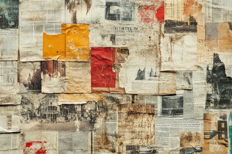 Old Newspaper Background Image 6