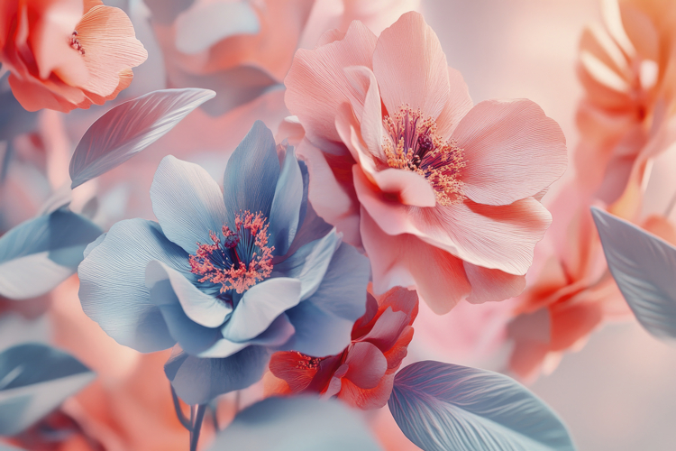Peony Flowers Background Wallpaper