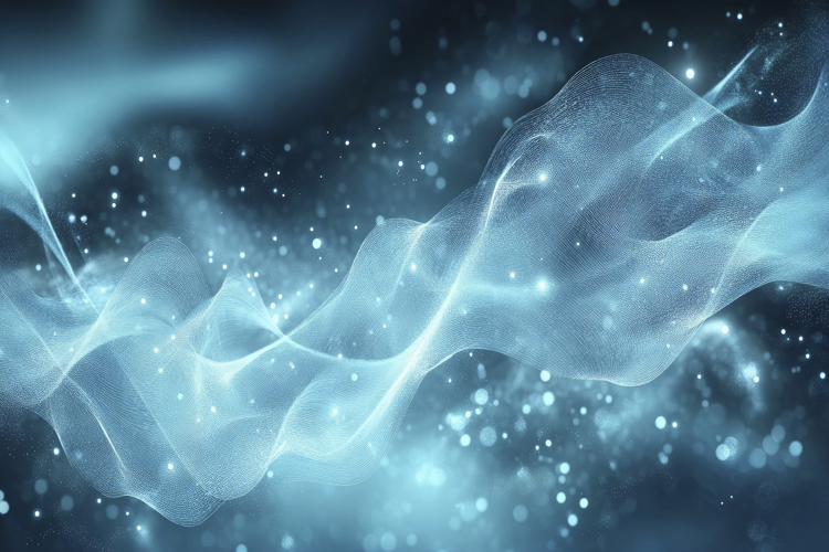 Abstract Blue Waves Background Wallpaper