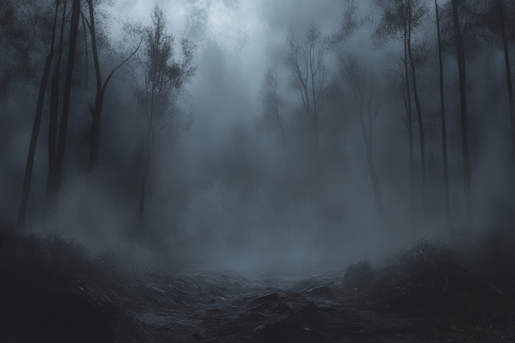 Foggy Forest Background Wallpaper