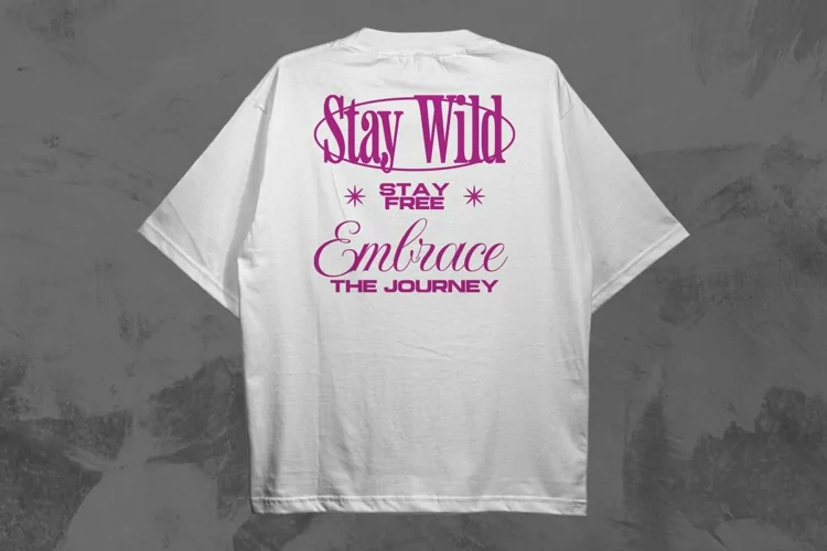 Stay Wild Typography Streetwear T-shirt Design