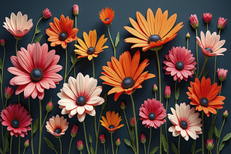 Flowers Texture Image 24