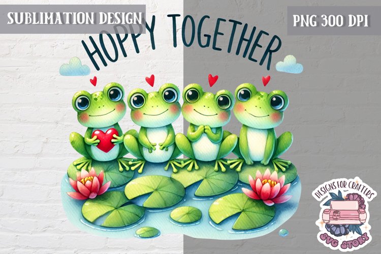 Valentine Love Animals Cute Quote Sublimation Design PNG