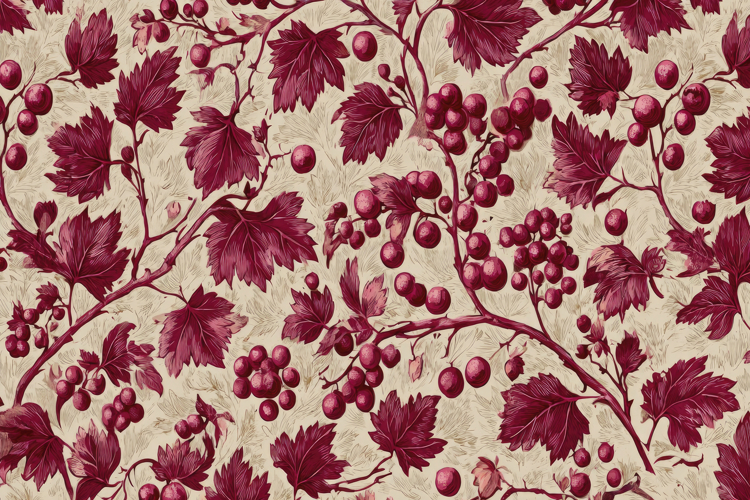 Red Leaves Pattern Background