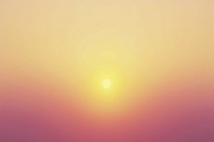 Blurred Gradient with Sun Background Wallpaper