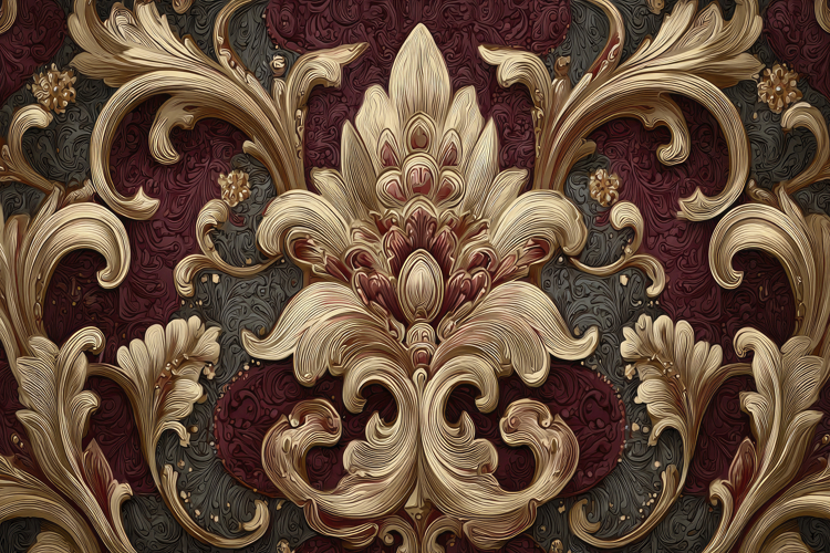 Embossed Damask Background Wallpaper