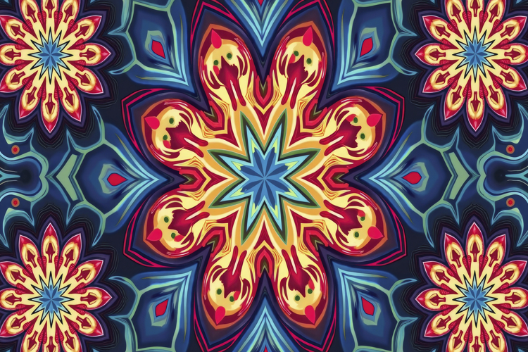 Kaleidoscope Mandala Background