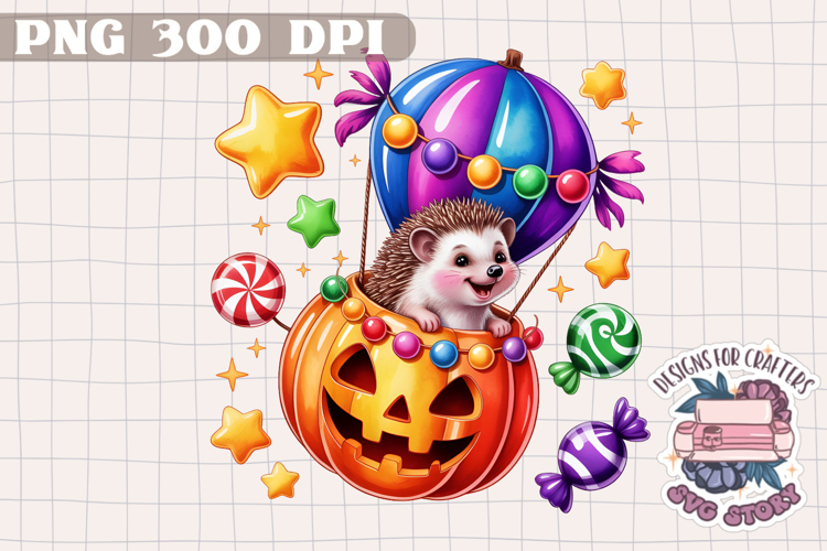 Cute Halloween Animal Autumn Sublimation design Fall KIds