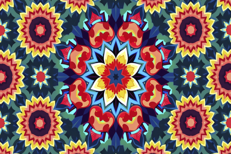 Kaleidoscopic Pattern Background