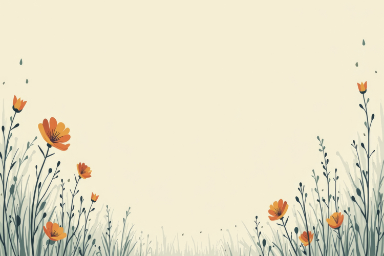 Vintage Style Floral Background Wallpaper