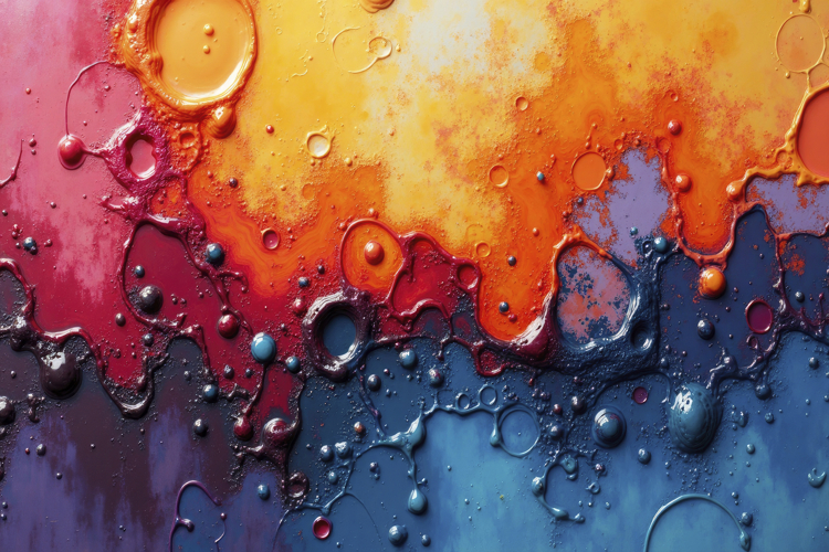 Vibrant Abstract Liquid Art Background Wallpaper