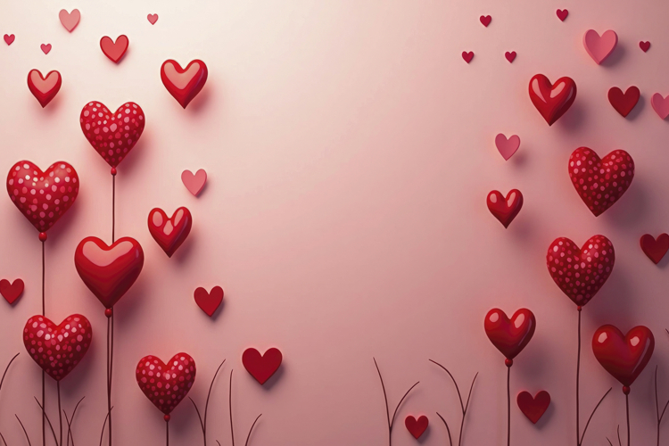 Heart Shaped Background Wallpaper