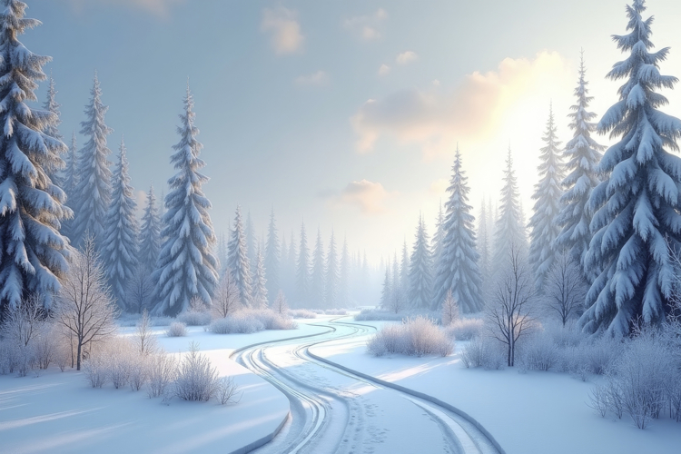Snow Background Image 9