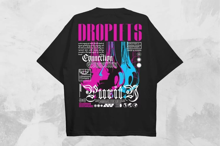 Droplets Streetwear PNG T-shirt Design