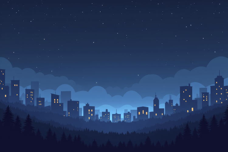 Night Cityscape Background Wallpaper