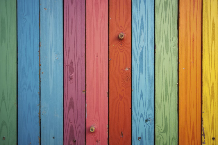 Wooden Planks Painted Background Wallpaper example image 1