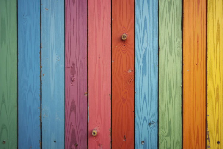 Wooden Planks Painted Background Wallpaper