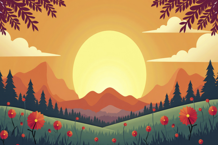 Mountain Landscape Background Wallpaper