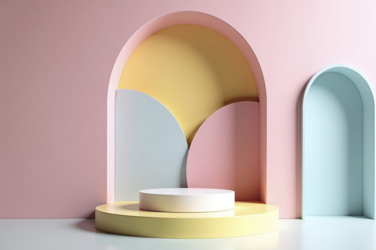 3D Product Podium Background Wallpaper