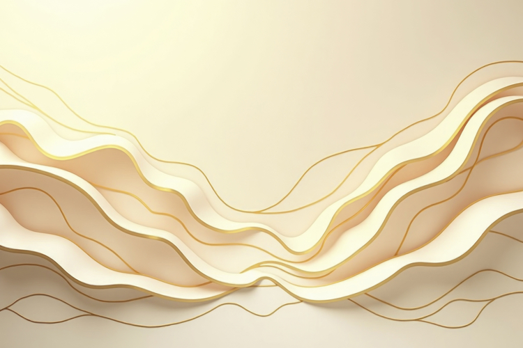 Abstract Beige Luxury Wave Background Wallpaper