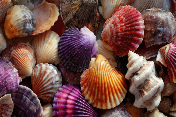 Seashells background