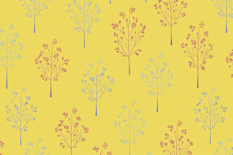 Botanical Leaves Background Wallpaper