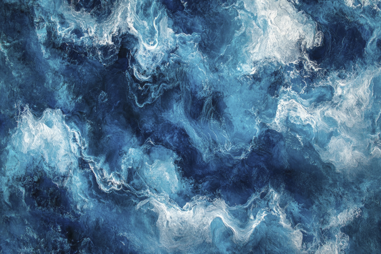Abstract Ocean Waves Background Wallpaper
