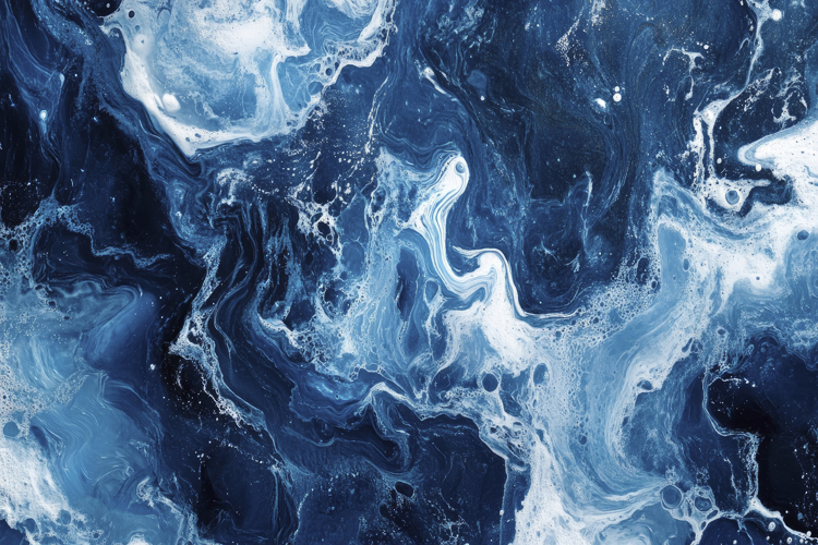 Abstract Blue Marble Background Wallpaper