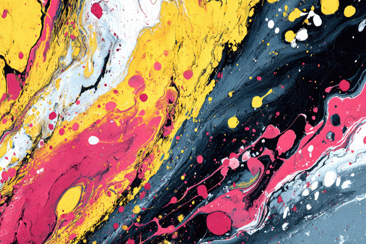 Abstract Fluid Art Painting Background Wallpaper