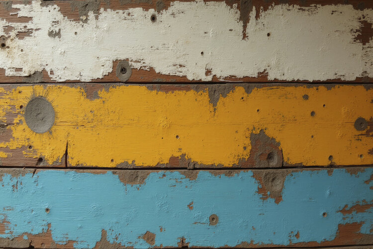 Weathered Wooden Planks Background Wallpaper example image 1