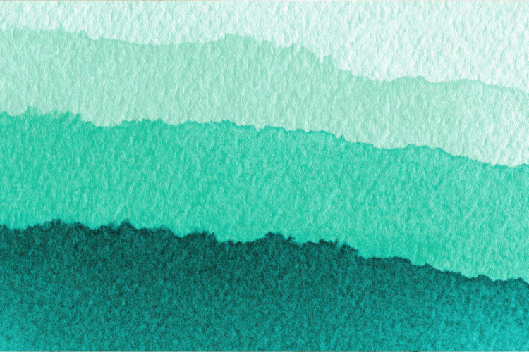 Teal Watercolor Layers Background Wallpaper example image 1