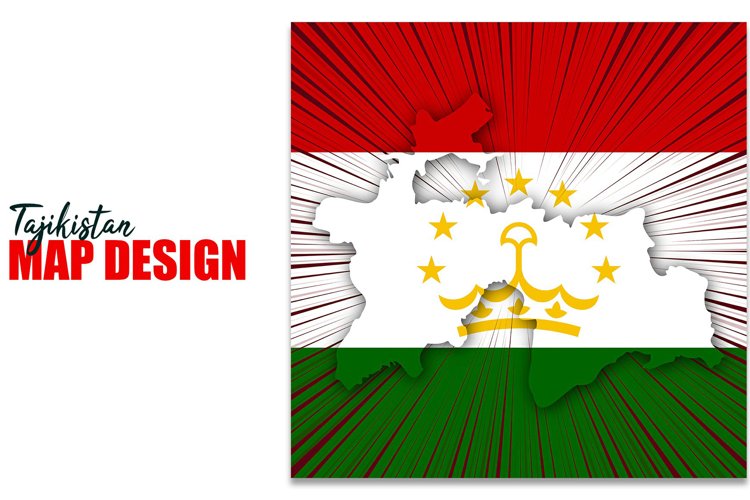 Tajikistan Independence Day Map Design