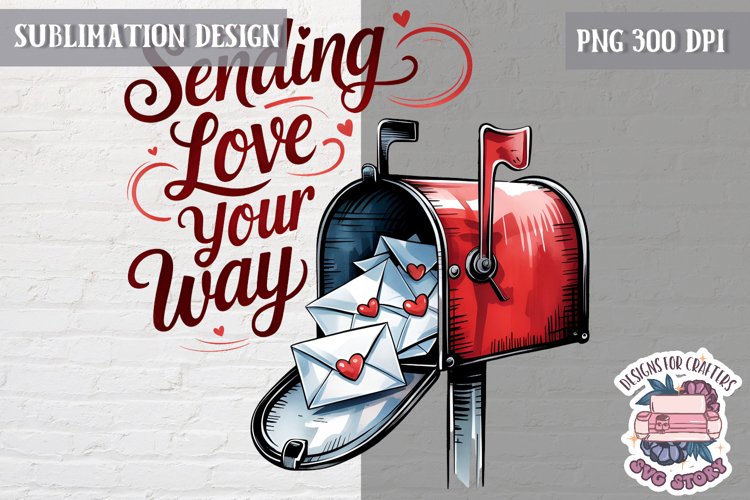 Valentine Quote Symbol Love Sublimation Design PNG Heart