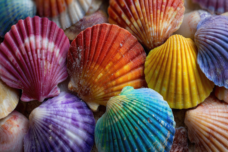 Seashells Background