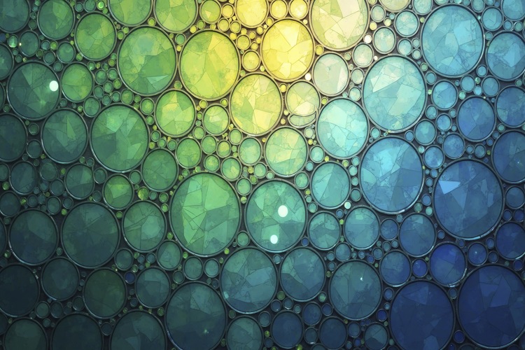 Circles in Various Shades Background Wallpaper