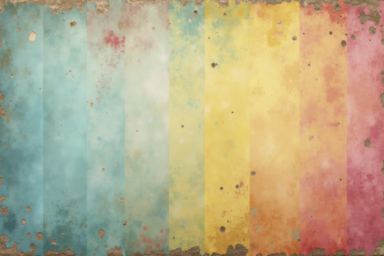 Vintage Multicolored Background Wallpaper