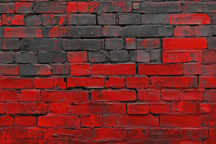 Red and Black Brick Wall Background Wallpaper
