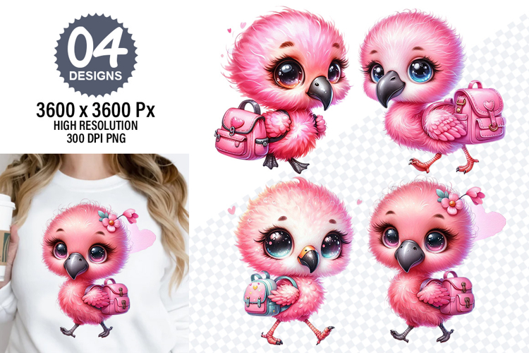 Flamingo Clipart Image 16