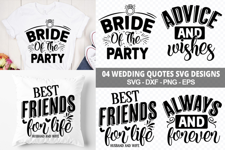 04 Wedding SVG Designs - Wedding T-Shirt Design