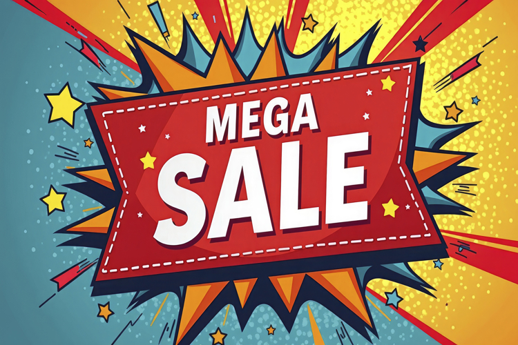 Mega Sale Background Wallpaper